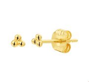 House Collection Ear Studs Sphere Yellow Gold Shiny