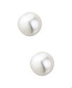 House Collection Ear Studs Pearl Yellow Gold Shiny
