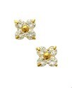 House Collection Ear Studs Flower Yellow Gold Shiny 3.5 mm x 3.5 mm