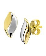 House collection Ear studs Yellow gold 10.5 mm x 6 mm
