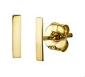 House Collection Ear Studs Bar Yellow Gold Shiny 6.7 mm x 1.5 mm