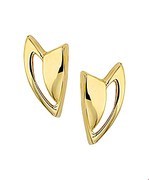 House Collection Ear Studs Yellow Gold Shiny 10.5 mm x 5.5 mm