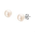 House Collection Ear Studs Pearl White Gold Shiny
