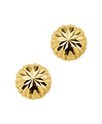House collection Ear studs Diamond-coated Yellow gold Diamond-coated