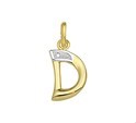 House Collection Charm Letter D Diamond 0.005 Ct. Gold