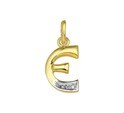 House Collection Charm Letter E Diamond 0.005 Ct. Gold