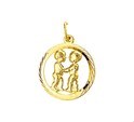 Home Collection Charm Zodiac Sign Gemini Diamonded Gold