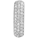 House collection Pendant silver rhodium plated Zirconia 15 x 5 mm