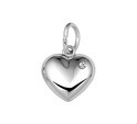 Home Collection Pendant White Gold Heart