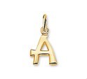 House Collection Pendant Yellow Gold Letter A