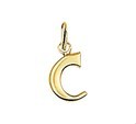 House Collection Pendant Yellow Gold Letter C