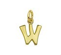 House Collection Pendant Yellow Gold Letter W