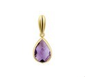 House Collection Pendant Yellow Gold Amethyst