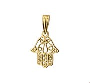 House Collection Pendant Yellow Gold Fatima Hand