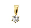 House collection Pendant yellow gold with zirconia