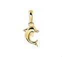 House collection Pendant yellow gold Dolphin 6 x 10 mm