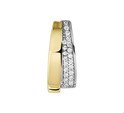 House collection Pendant yellow gold with zirconia 0.75 mm wide x 16.5 cm long