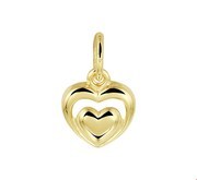 House collection Pendant Yellow gold Heart in Heart