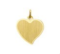 House Collection Engraving Pendant Heart Matte Diamond