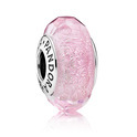 Pandora 791650 Charm Pink Facet silver-murano glass