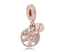 Pandora Rose 781728CZ Hanging Charm Sparkling Family Tree silver-pink