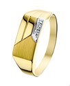 House Collection Ring Diamond 0.005ct H P1 Yellow Gold
