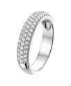 Home Collection Ring Zirconia Silver Rhodium Plated