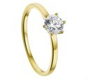 House Collection Ring Zirconia Yellow Gold