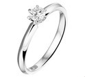 House Collection Ring Diamond 0.25ct H SI White Gold