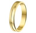 House collection Relationship ring Poli/mat Diamond-plated yellow gold