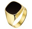 House Collection Signet Ring Onyx Yellow Gold
