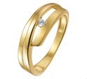 House Collection Ring Zirconia Yellow Gold