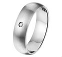 House collection Relationship ring Zirconia Poli/mat Steel
