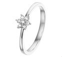 House Collection Ring Star Diamond 0.14ct H SI White Gold