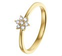 House Collection Ring Star Diamond 0.14ct H SI Yellow Gold