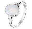 House Collection Ring Mother of Pearl Silver Rhodium Plated