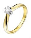 House Collection Ring Diamond 0.20ct H SI Bicolor Gold