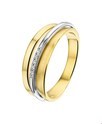 House Collection Ring Diamond 0.03ct H SI Bicolor Gold