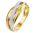 House Collection Ring Diamond 0.22ct H SI Bicolor Gold