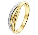 House Collection Ring Diamond 0.13ct H SI Bicolor Gold