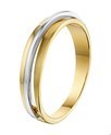 House collection Ring Poli/matt Bicolor Gold