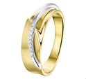 House Collection Ring Diamond 0.035ct H SI Bicolor Gold