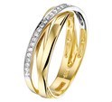 House Collection Ring Diamond 0.16ct H SI Bicolor Gold