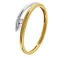 House Collection Ring Diamond 0.03 Ct. Two-tone Gold