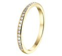 House collection Stackable ring Zirconia Yellow gold