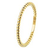 Ring Twisted yellow gold 1.5 mm