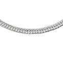 1021067 Silver Gourmet Necklace 7.4 mm wide and 45 cm long