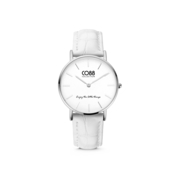 CO88 Collection Watches 8CW 10079 Watch - Leather Strap -  32 mm - Silver colored