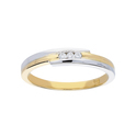 Glow Gold Ring - Bicolor Shiny Diamond 3-0.05ct G/si 214.5227.52