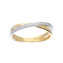Glow Gold Ring - Bicolor Shiny Diamond 21-0.1ct G/si 214.5228.54
